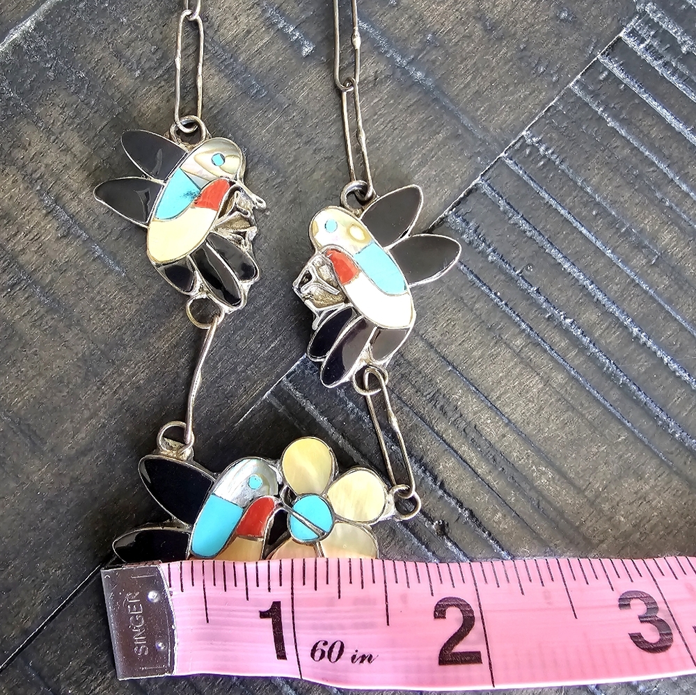 Sterling Silver Ella Gia Hummingbird Necklace - Picture 3 of 6